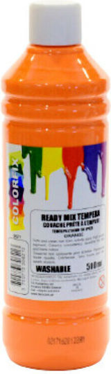 Colorfix Ready Mix Τέμπερα Ζωγραφικής Πορτοκαλί σε Μπουκάλι 500ml