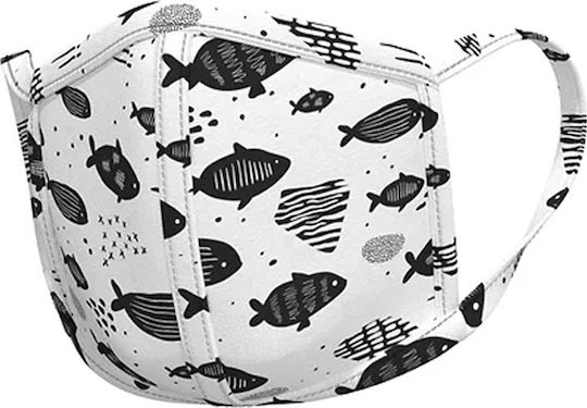 Urban Zac 2.0 Kids Face Mask with Ear Loops Fish 1τμχ
