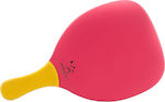 My Morseto Strandracket Rosa 400gr mit Geradem Griff Gelbe