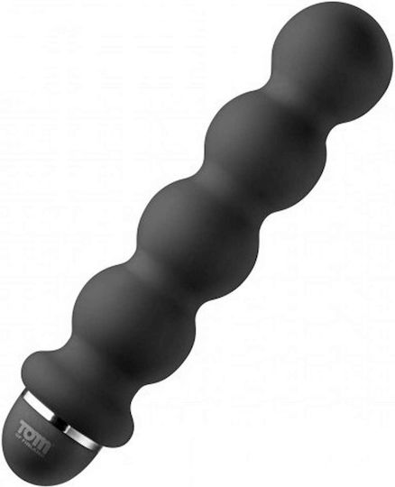 Tom of Finland Stacked Ball 5X Anal Vibrator Black 19cm