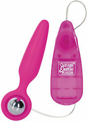 Calexotics Booty Call Booty Gliders Anal Plug with Vibration Purple 9.5cm
