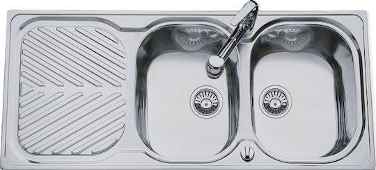 Macart Suter EC D-200 Drop-In Sink Inox Matte W115xD50cm Silver