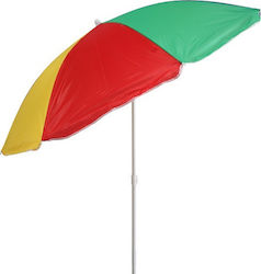 Muhler U5037 Beach Umbrella Multi Diameter 1.8m Multicolor