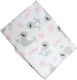 Flannel Swaddle Blanket Pink Seal Pink 65x80cm