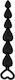 Chisa Novelties Black Mont Elite Lover's Beads Πρωκτικές Μπίλιες Black 15cm
