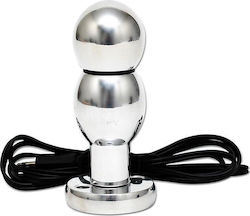 Rimba Electro Play Dildo Butt Plug Analdildo Silber 10cm 7877