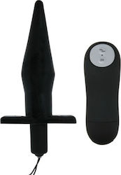 Baile Vibrating Plug Remote Control Wireless Πρωκτικός Δονητής Black 16.5cm