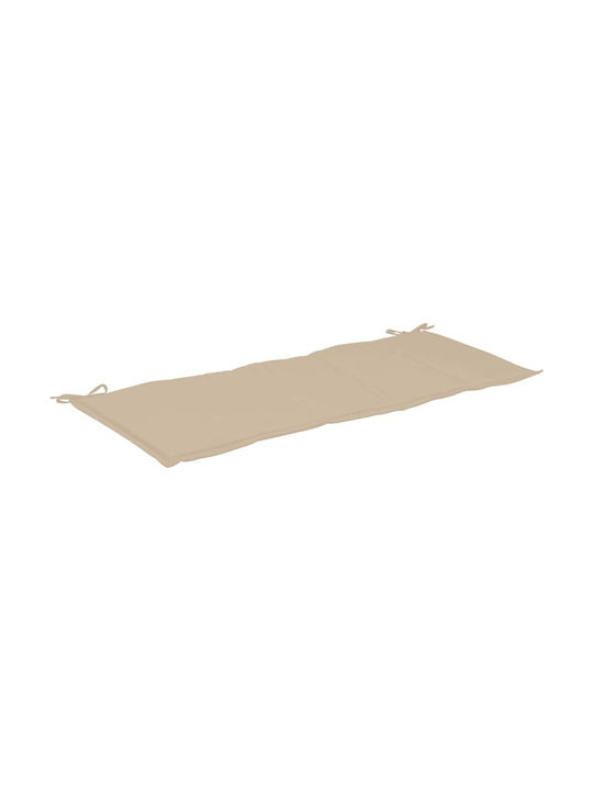 vidaXL Wasserdicht Gartenbankkissen Beige 150x5...