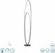 Wofi Collin LED Φωτιστικό Δαπέδου Υ144xΜ25εκ. 2200lm Ασημί