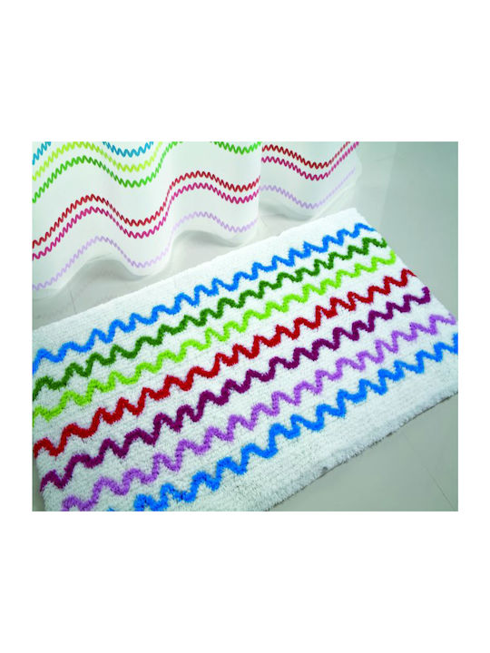 Sorema Bath Mat Cotton Ric Rac Multicolour 50x80cm