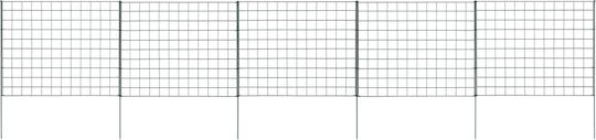 vidaXL Garduri din Metal în Culoarea Verde 64x77.5cm