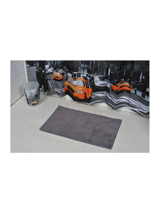 Bath Mat Microfiber 7600180 Grey 45x75cm