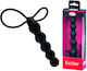 Malesation Exciter Plug W Rings Plug Πρωκτικό Dildo Black 15cm