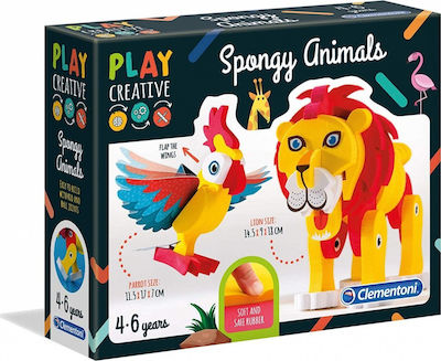 Clementoni Bau- und Konstruktionsspielzeug Soft Animals 15284