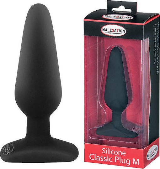Malesation Silicone Classic Plug M Анална тапа Черна 12.5см