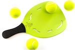 My Morseto Gold Beach Racket Green with Straight Handle Black