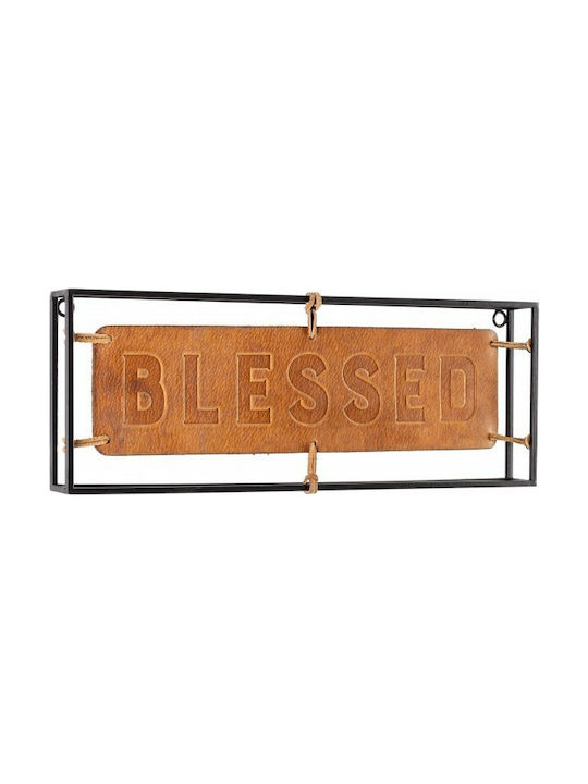 Bizzotto Metallic Wall Sign 45.5x3.8x16cm