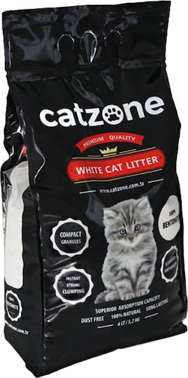 Catzone White Cat Litter Bentonite Cat Litter 5kg