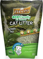 Princess Eco Friendly Clumping Odour Control Wood Pellet Cat Litter Green Tea 6lt