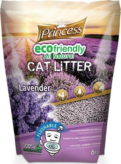 Princess Eco Friendly Cat Pellet with Scent Lavender 6lt