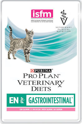 Purina Pro Plan EN Nasses Katzenfutter für Katze in Beutel mit Lachs 85gr