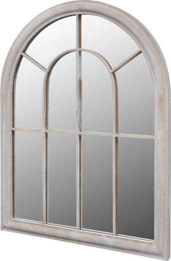 vidaXL 41225 Καθρέπτης Τοξωτός Λευκός 89x69cm