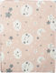 Dimcol Smile Cotton Swaddle Wrap Coral 80x80cm.
