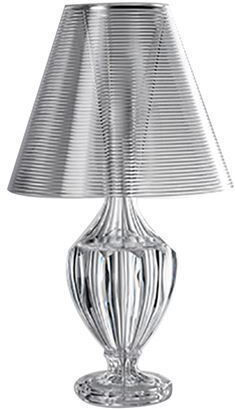 Mario Luca Giusti Joshua Opaco Plastic Table Lamp with Silver Shade and Base
