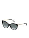 Jimmy Choo Women's Sunglasses with Black Horn-Rimmed Frame and Black Gradient Lenses Axelle G S 807 9O