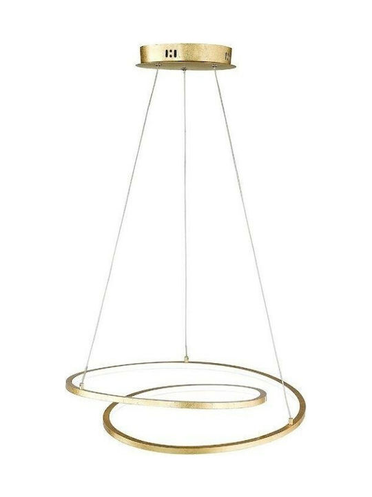 Wofi Loris Pendant Light LED Gold