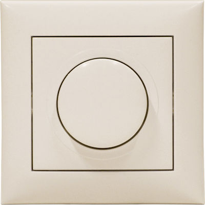 Solomon Recessed LED Complete Dimmer Switch Rotary 200W Beige