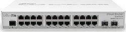 MikroTik CRS326-24G-2S+IN Managed L2 Switch with 24 Gigabit (1Gbps) Ethernet Ports and 2 SFP Ports