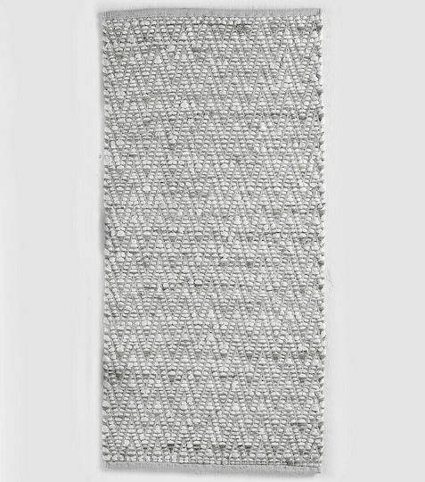 Rythmos Mandel Χαλί Ορθογώνιο Καλοκαιρινό Βαμβακερό 01 Grey 60x120cm