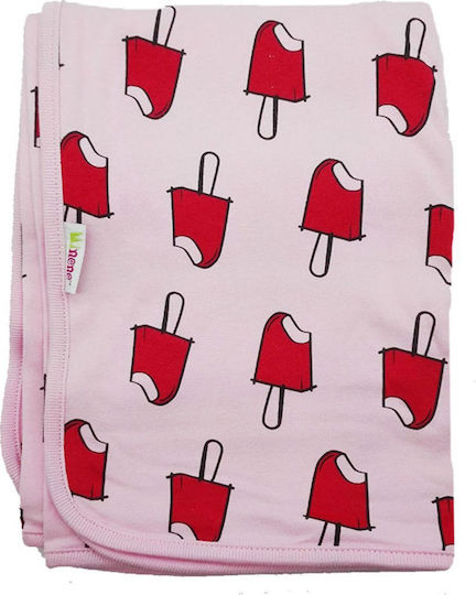 Minene Decke Wickeltücher für Kinderzimmer Eis Baumwolle Rosa 80x80cm