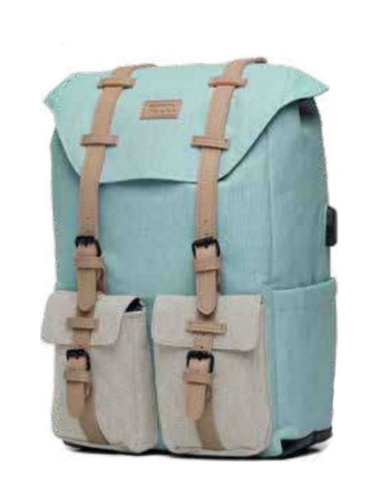 Polo Canvas Fabric Backpack Light Blue 15lt