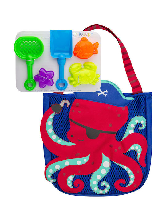 Stephen Joseph Octopus Pirate Geantă pentru Copii Geantă de plajă Roșie 34bucx3bucx35buccm.