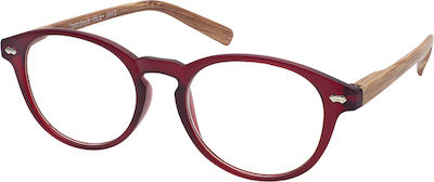 Eyelead Ε186 Reading Glasses +4.00 in Burgundy color Ε186 E 186