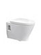 Sanitana PopArt Wandhängende Toilette mit Deckel Thermodur Weiße Thermodur