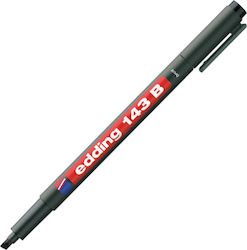 Edding 143B Μαρκαδόρος Διαφανειών Black 3mm