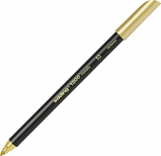 Edding 1200 Маркер за Рисуване 3мм Metallic Gold