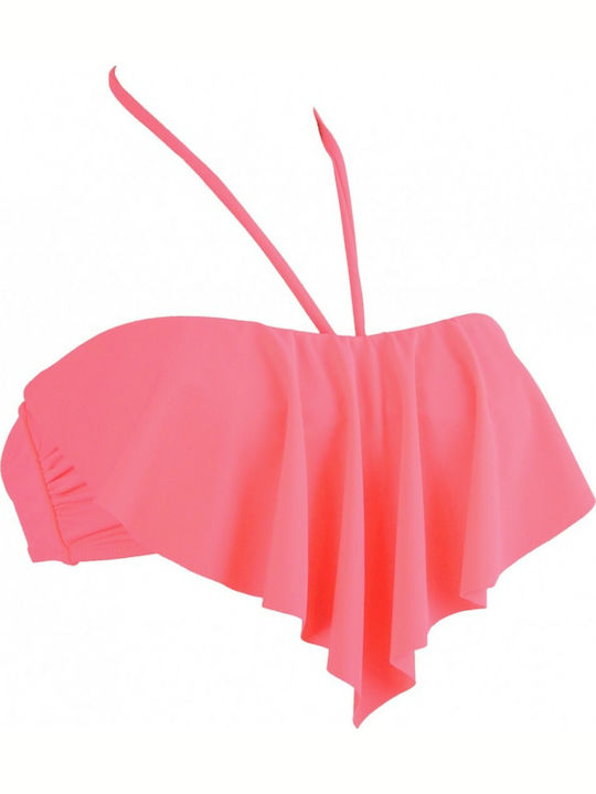 Rock Club BP-1426 Strapless Bikini Top Coral