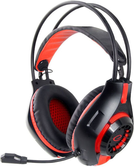 Esperanza Deathstrike Over Ear Gaming Headset with Connection 3.5mm Black/Red