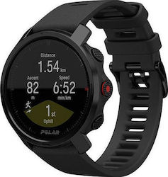 Polar Grit X Αδιάβροχο Smartwatch με Παλμογράφο (Μαύρο)