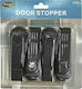Door Wedge Plastic Black 4pcs
