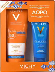Vichy Capital Soleil Fresh Hydrating Set cu Lapte de protecție solară pentru corp și After Sun