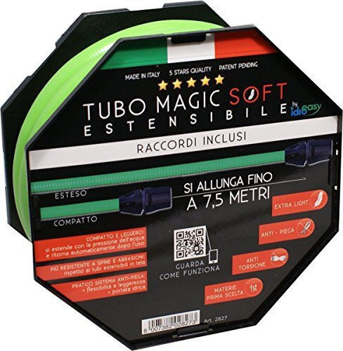 Idro Easy Λάστιχο Ausziehbar Elektrische Gitarren Magic Soft Hose 5/8" 7.5m