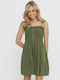 Only Sommer Mini Hemdkleid Kleid Green/Kalamata