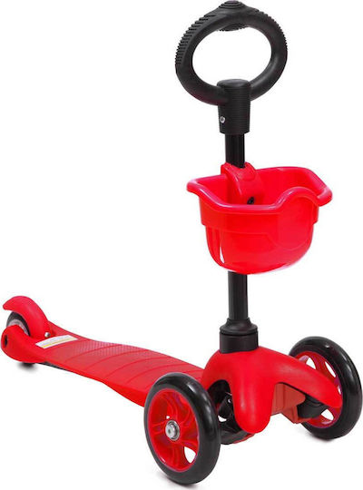 Moni Kinderroller 3-Rad mit Sitz Rot