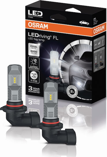 Osram Car and Motorcycle Lamps LEDriving H10 LED 6000K Cold White 12V 8.2W Quantity 2