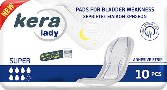 Kera Lady Super Produse pentru femei Pansamente pentru incontinență Crescute 7 picături 10buc
